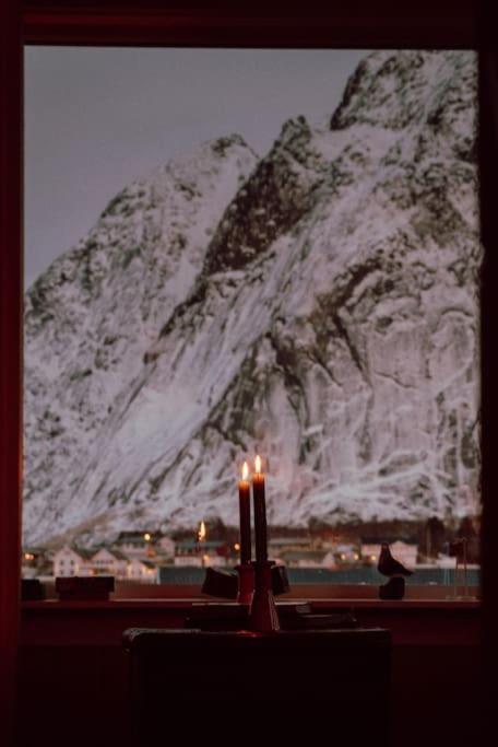 Reine Front View - Mountain & Seaview Villa Exteriör bild
